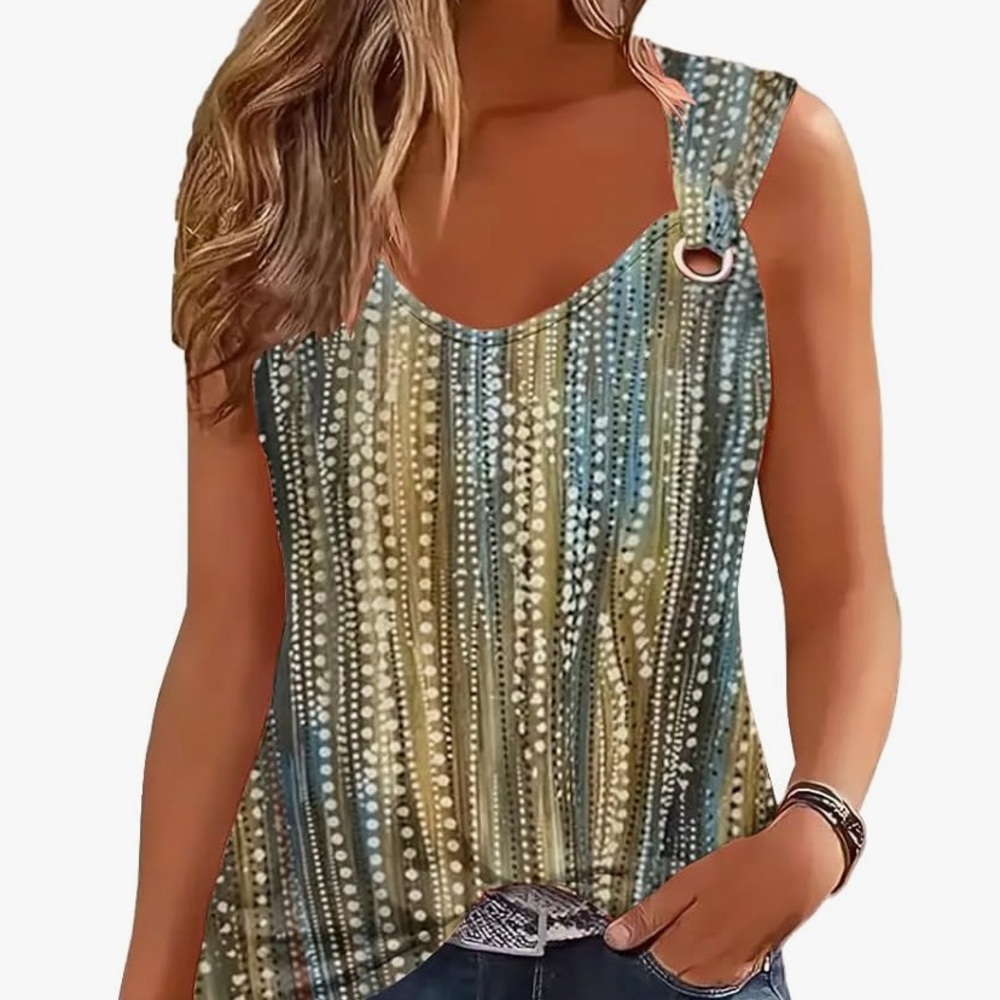 Sleeveless Summer Blouse
